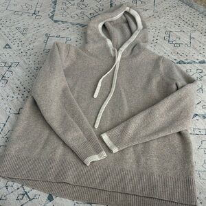 Summersalt Tan and Cream Hooded Sweater